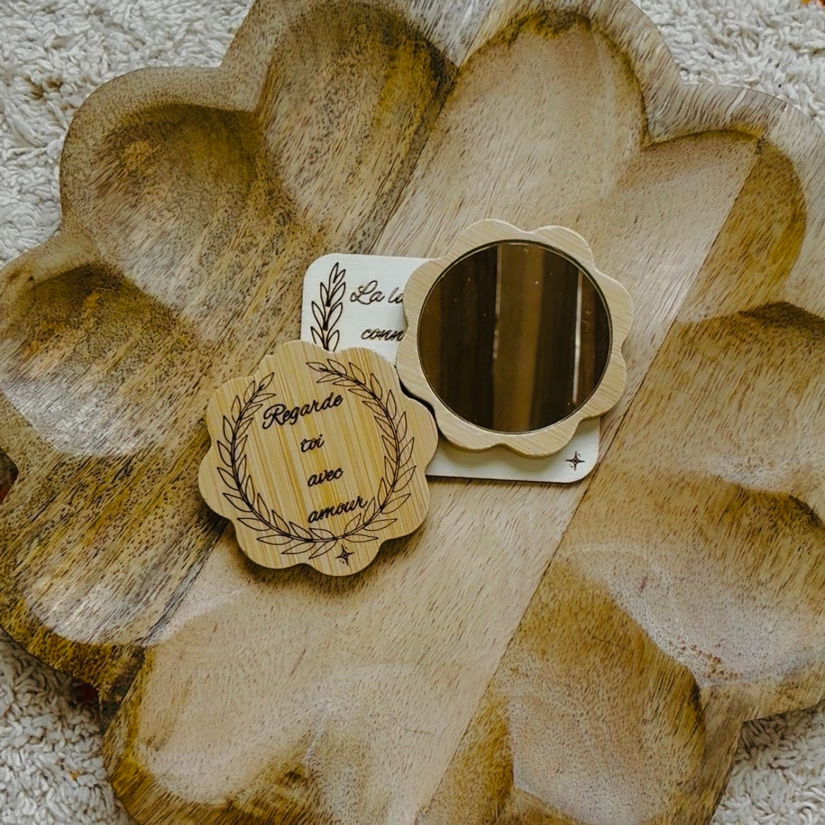 Miroir de poche personnalisé
