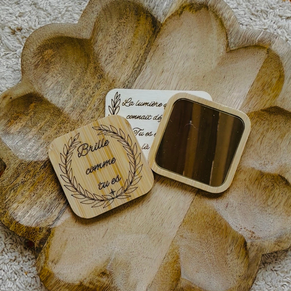 Miroir de poche personnalisé